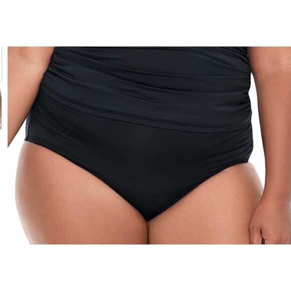 Ralph Lauren Women's Beach Club Solid Black Highwaist Bikini Bottom 18W NWT - Picture 4 of 6